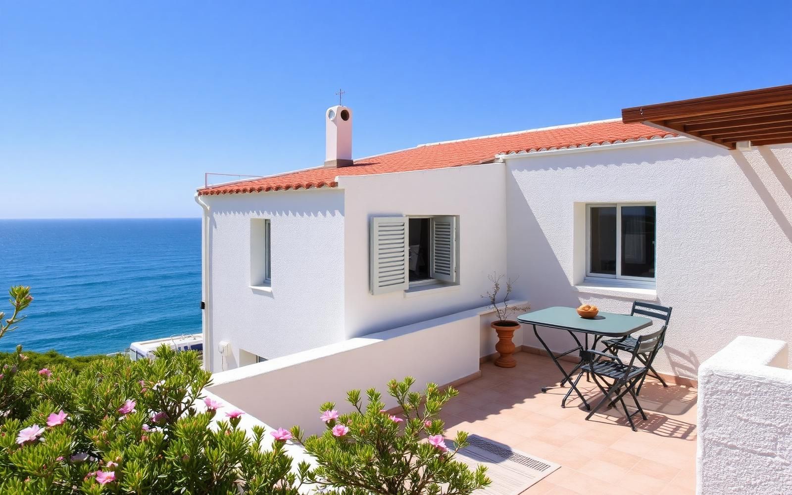 Residence Punta Lunga: casa bianca mediterranea affacciata sul mare turchese